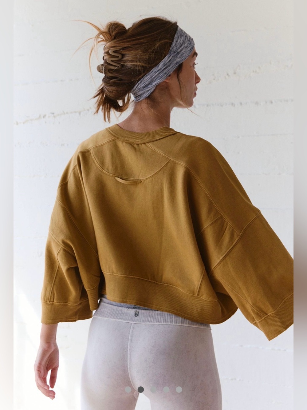 NWT FREE PEOPLE MOVEMENT INTERCEPT SHORT SLEEVE PULLOVER - Picture 4 of 4